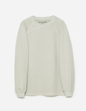 6002 Asym Monk Organic Crew Sweat Sage