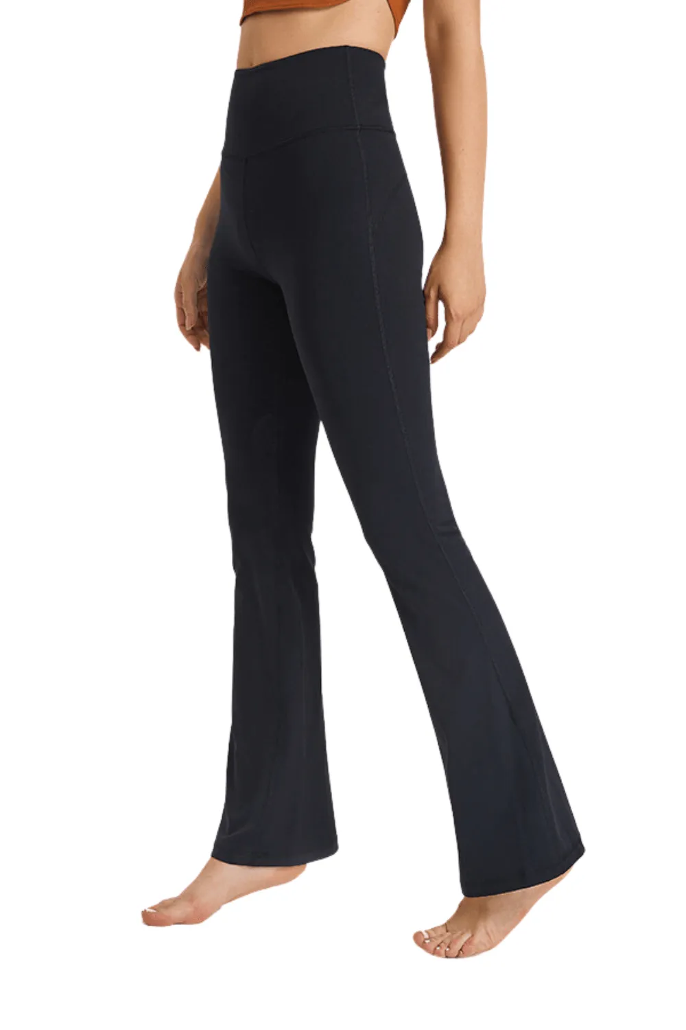 Black "Charlotte" Super High Rise Comfort Flare Leggings