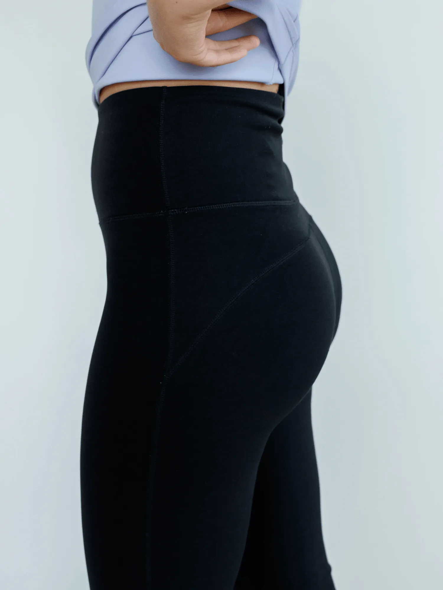 Black "Charlotte" Super High Rise Comfort Flare Leggings