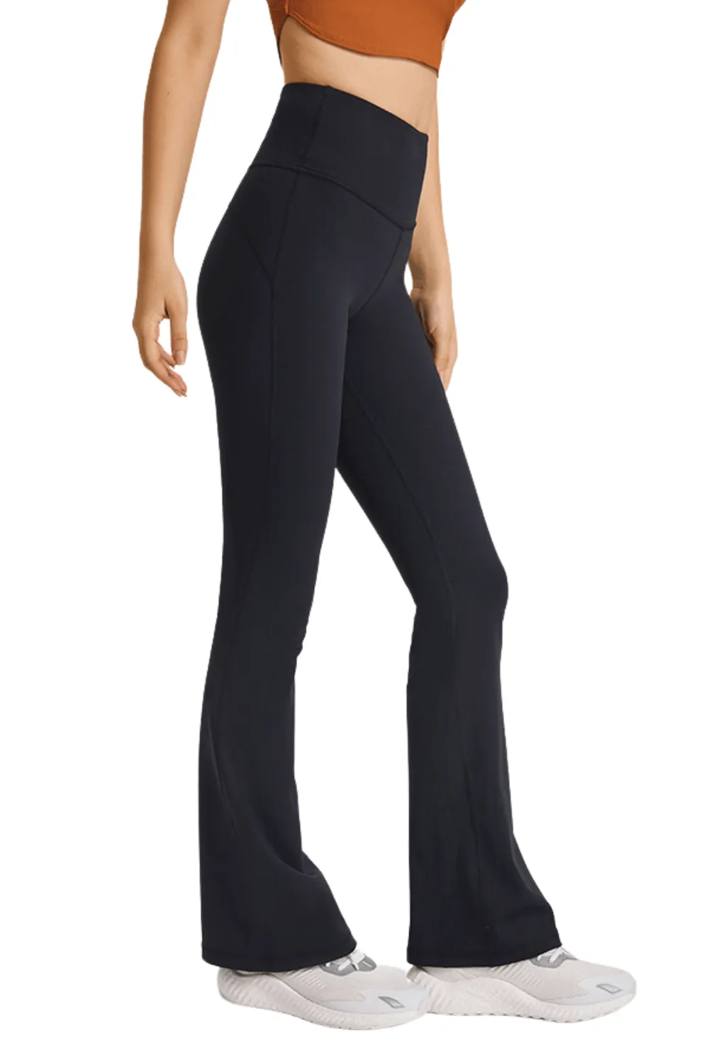 Black "Charlotte" Super High Rise Comfort Flare Leggings