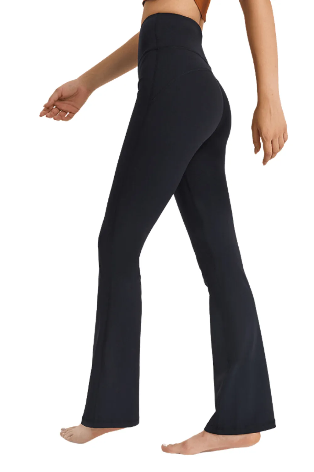 Black "Charlotte" Super High Rise Comfort Flare Leggings