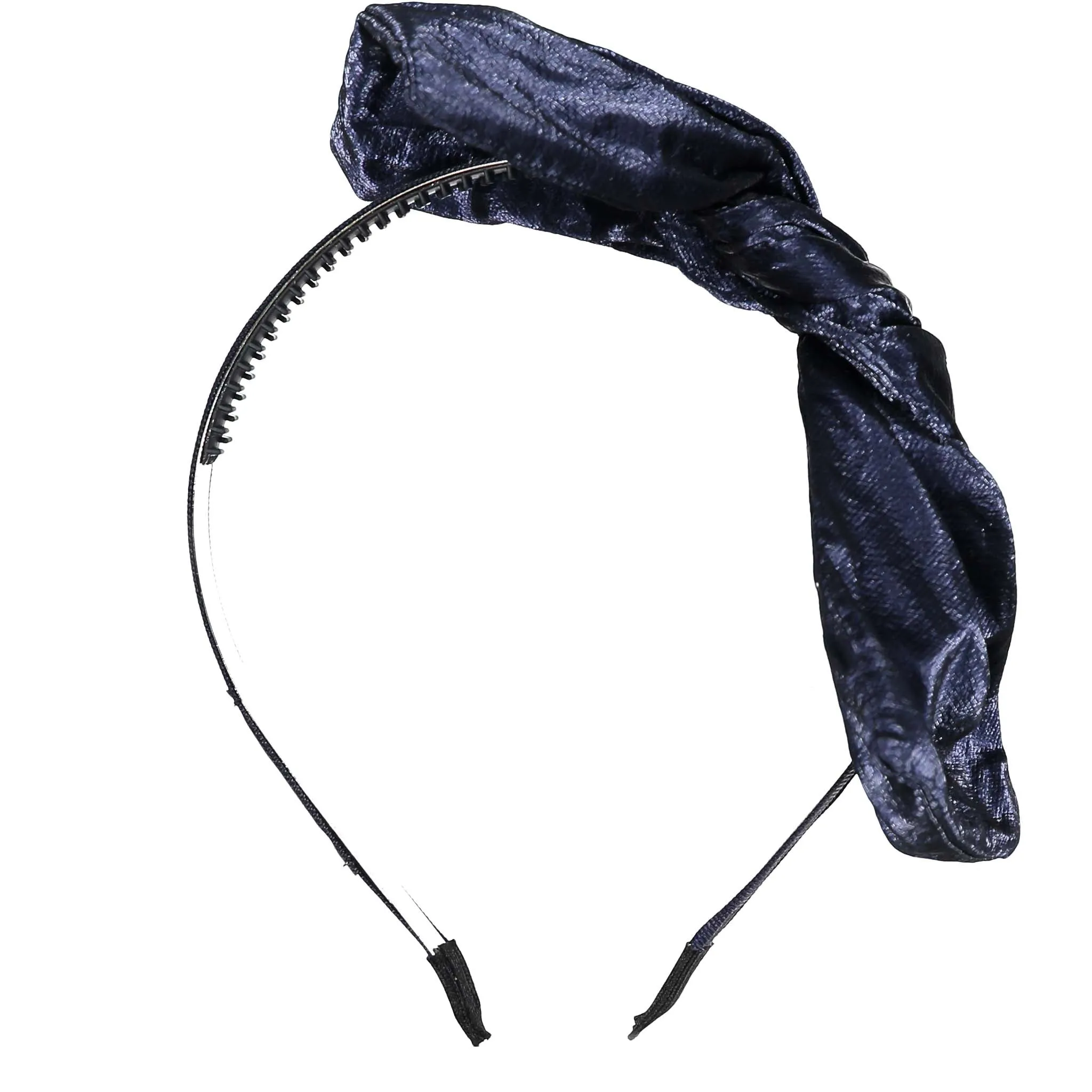 LEATHERED BOW HEADBAND AW23