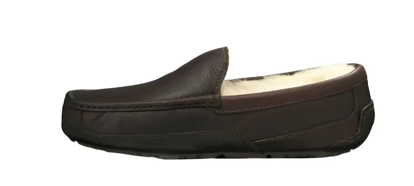 MEN'S UGG ASCOT LEATHER SLIPPER | CHINA TEA