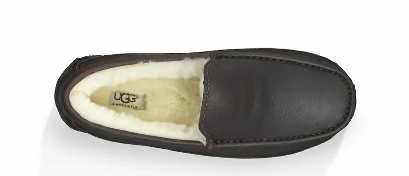 MEN'S UGG ASCOT LEATHER SLIPPER | CHINA TEA