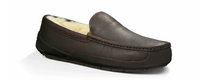 MEN'S UGG ASCOT LEATHER SLIPPER | CHINA TEA
