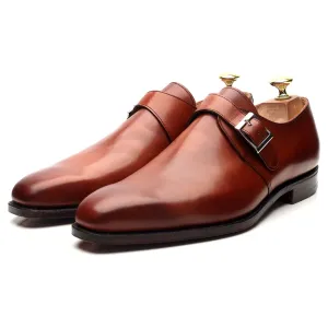 'Monkton' Tan Brown Leather Monk Strap UK 8.5 E