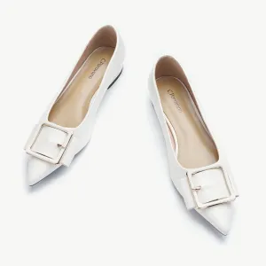Square Buckled Elegant Flats