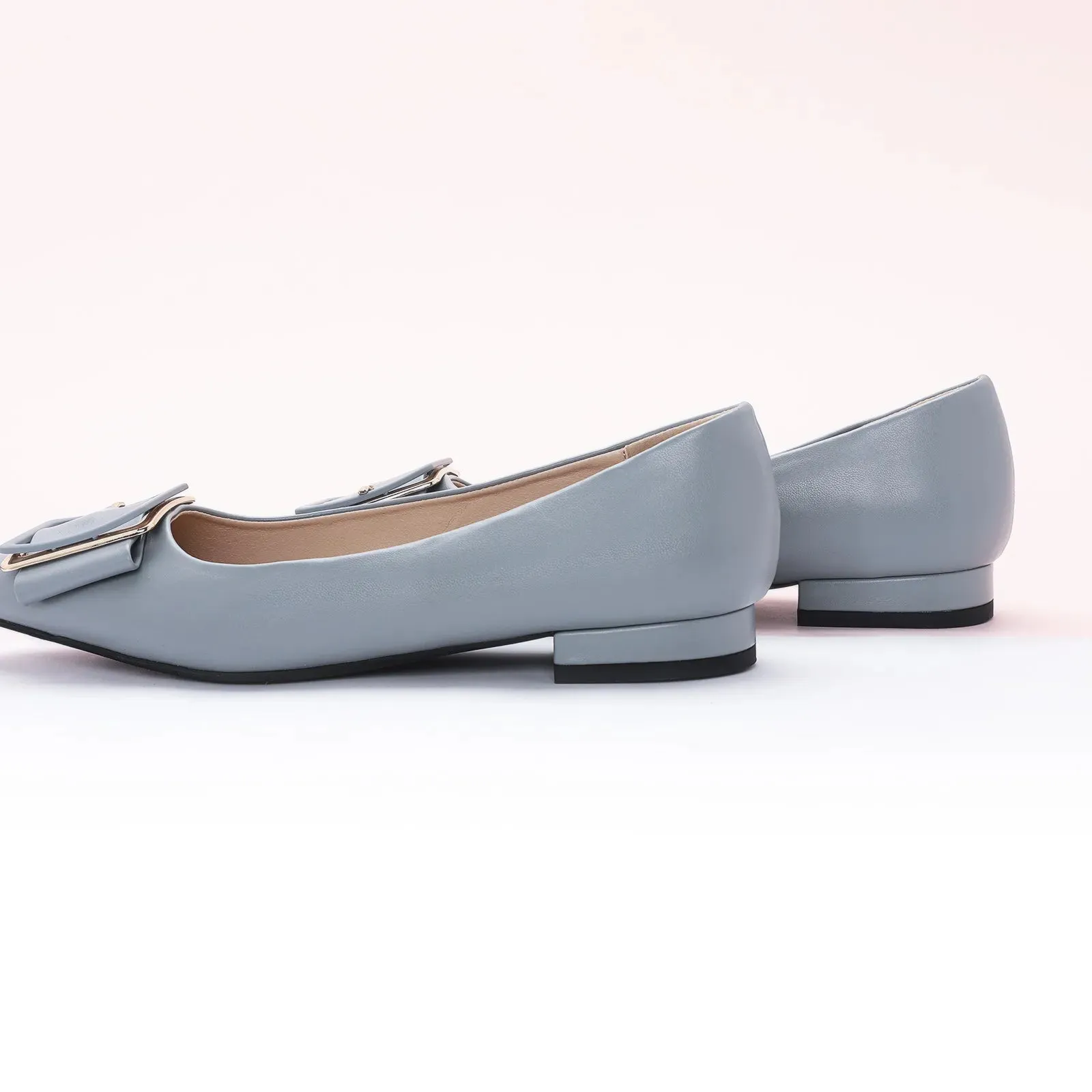 Square Buckled Elegant Flats