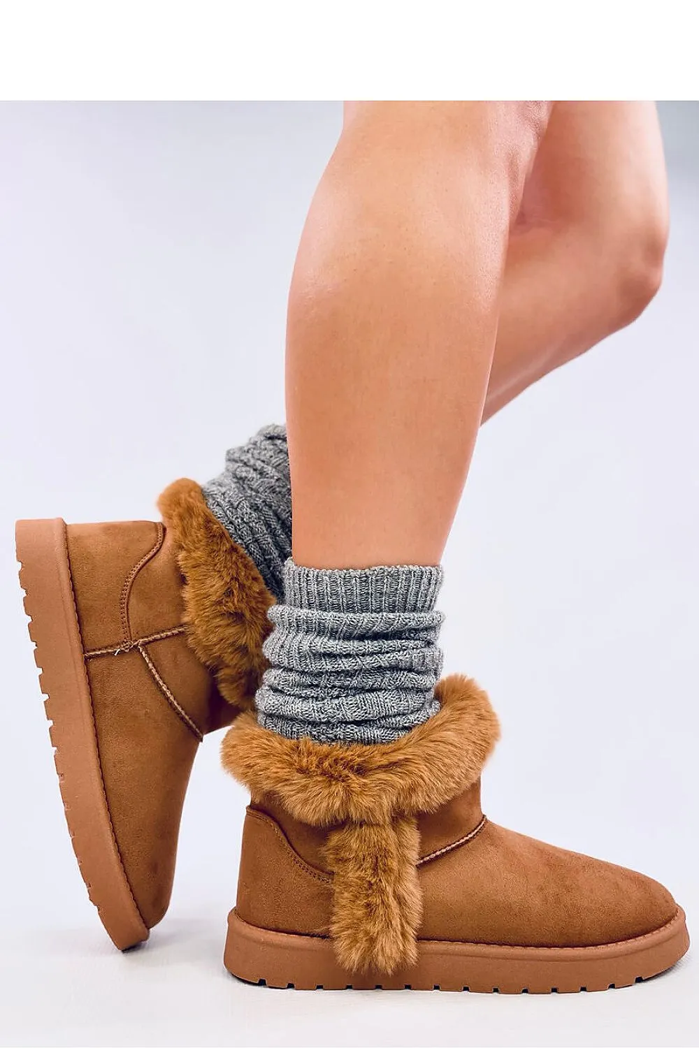TEEK - Camel Plush Seam Snow Lounge Boots