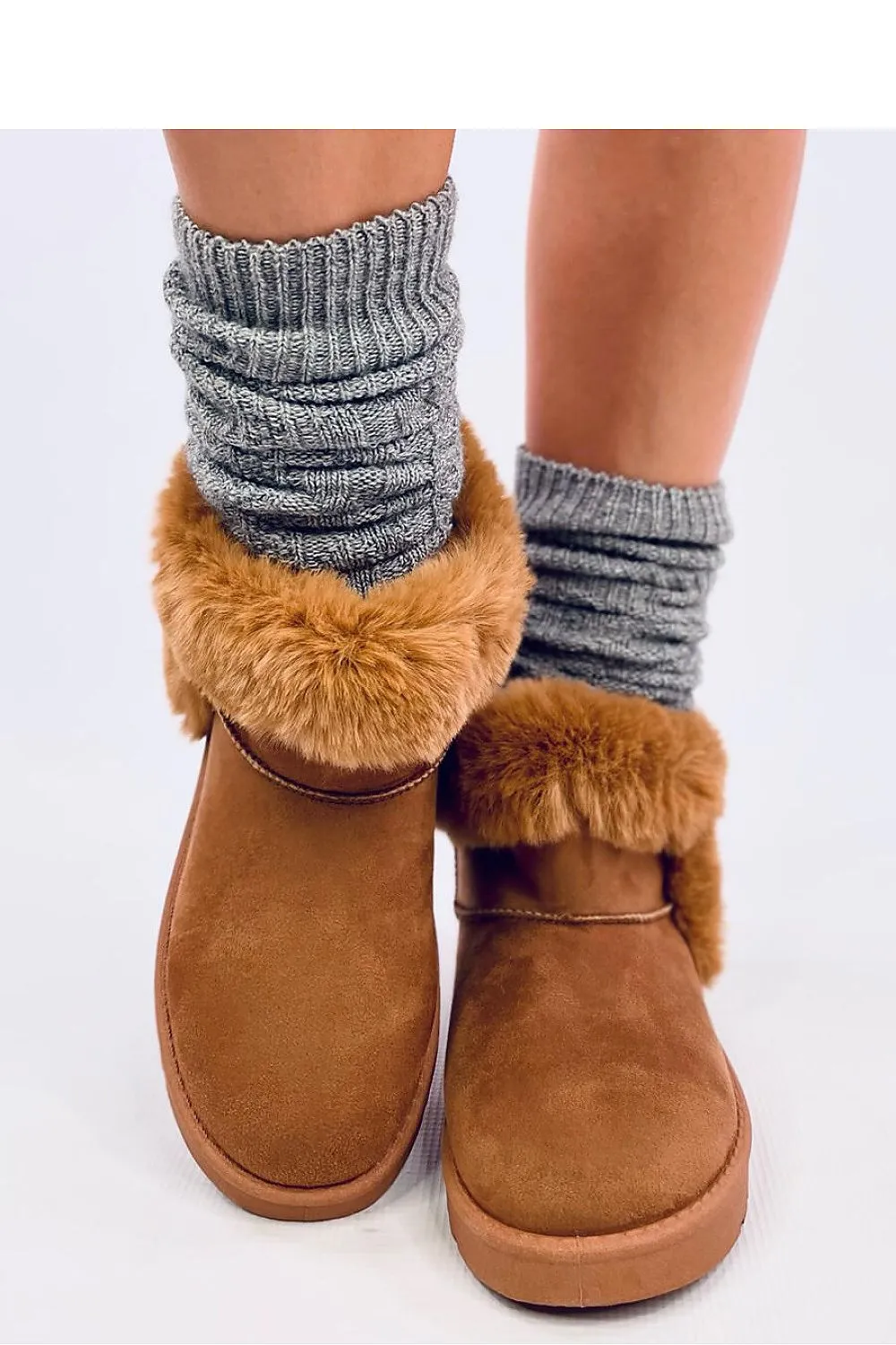 TEEK - Camel Plush Seam Snow Lounge Boots
