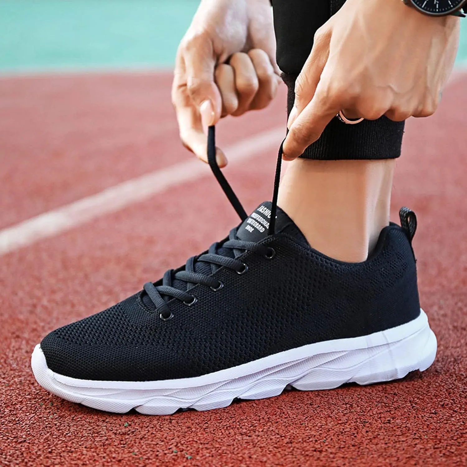 Tennis Shoes Womens Lightweight Comfortable Lace up Womens Running Shoes Wide Width Brown Casual Shoes High Top Sneakers Black Tennis Shoe Cross Trainer Shoe