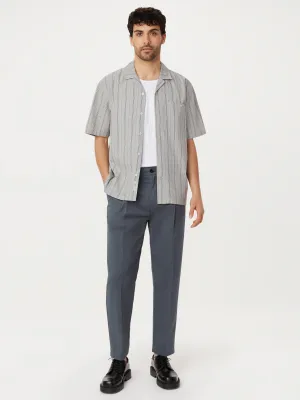 The Striped Camp Collar Shirt in Agave
